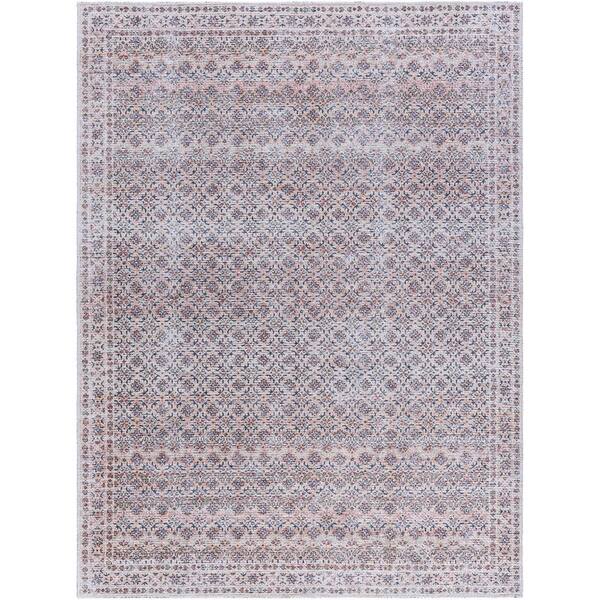 Livabliss Vinny Brick Red 7 ft. x 9 ft. Traditional Indoor Area Rug