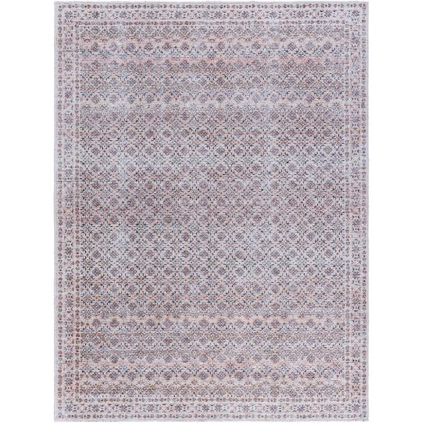 Livabliss Vinny Brick Red 9 ft. x 12 ft. Traditional Indoor Area Rug