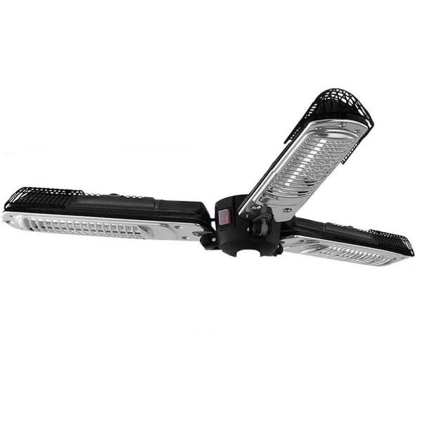 1500-Watt Aluminum Foldable Electric Patio Heater with 3-Heating Panels for Umbrella Handle