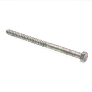 1/2 in. x 8 in. A307 Grade A Hot Dip Galvanized Steel Hex Lag Screws (10-Pack)