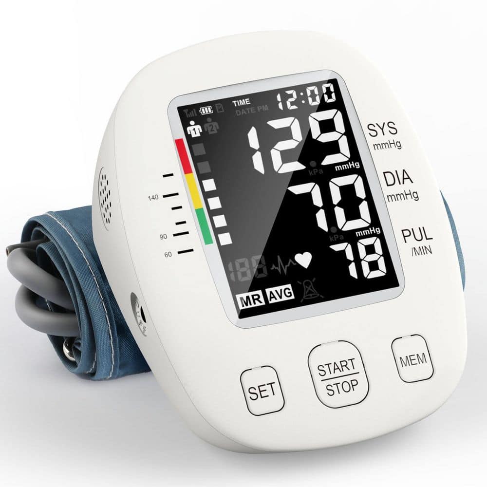 Blood Pressure Monitor for Home Use, Automatic Upper Arm BP Machine, Adjustable Cuff , Large Backlit LCD Display price history on PriceWatchPro
