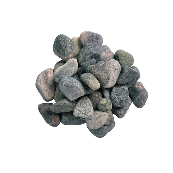 Rain Forrest 0.4 cu. ft. per Bag 1 in. to 2 in. Bagged Natural Landscape Pebbles (1-Bag)