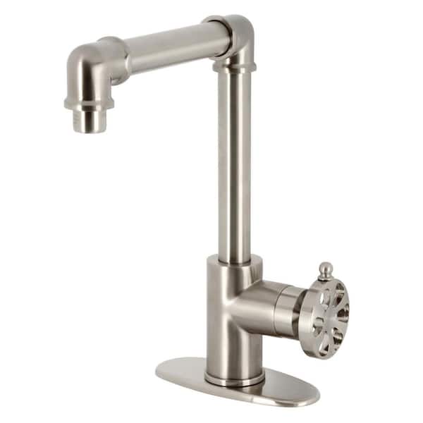 Belknap Single-Hole 1-Handle Bathroom Faucet in Brushed Nickel