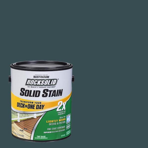 Rust-Oleum 319747 RockSolid 2x Solid Stain 1 Gallon Charleston Green
