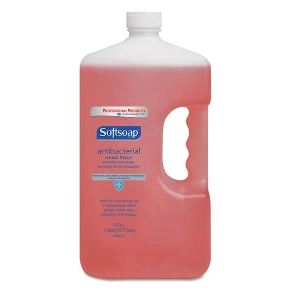 Softsoap 1 Gal. Crisp Clean Pink Antibacterial Liquid Hand Soap Refill Bottle (4/Carton)