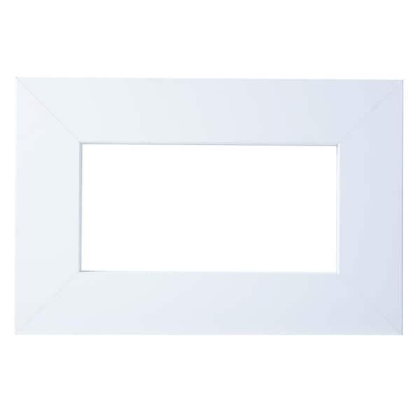 Gallery 60 in. W x 42 in. H DIY Mirror Frames Kit in White