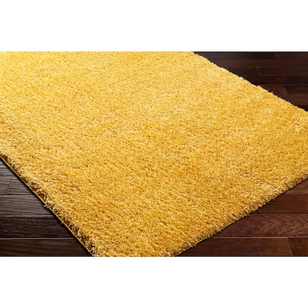 Moda Yellow Solid 7 ft. x 9 ft. Indoor Area Rug