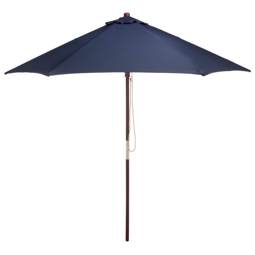 Cassandra 6-Ribbed 8 ft. 10 in. Patio Umbrella in Navy price history on PriceWatchPro