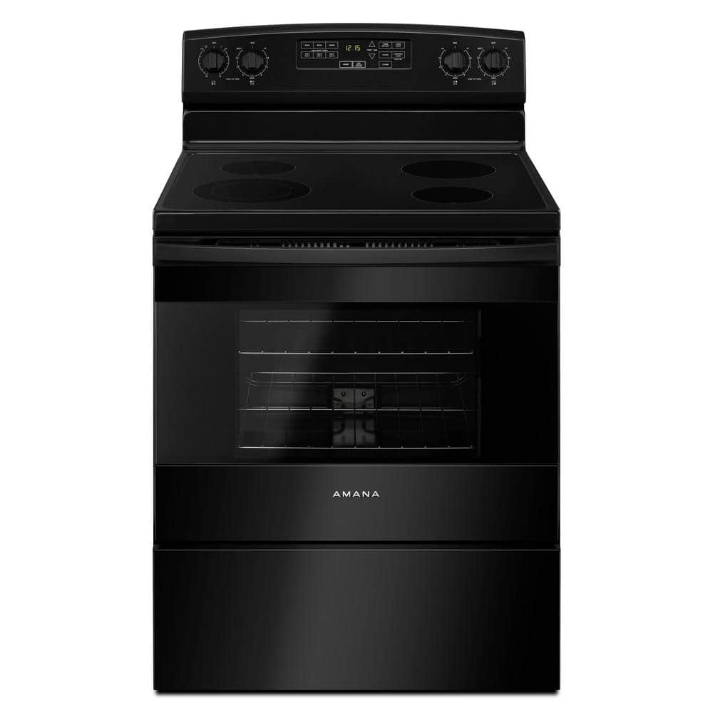 4.8 cu. ft. 4 Burner Element Electric Range in Black