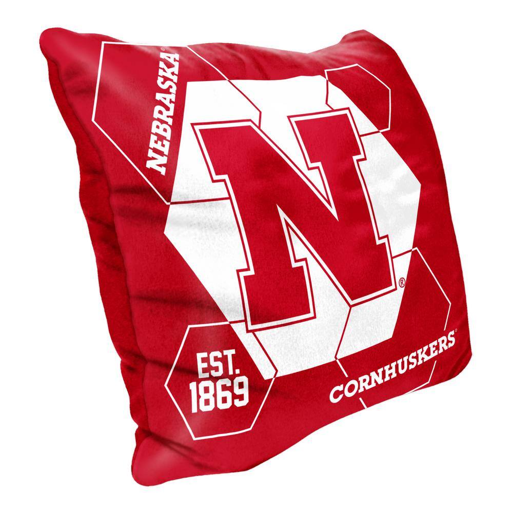 Nebraska Cornhuskers Red Velvet 16" Square Pillow