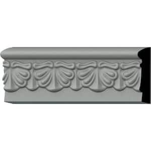 SAMPLE - 1/2 in. x 12 in. x 2-1/2 in. Urethane Acanthus Leaf Panel Moulding
