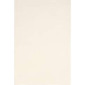 Speckled Wool-Blend Alabaster 8 ft. x 10 ft. Indoor Rug