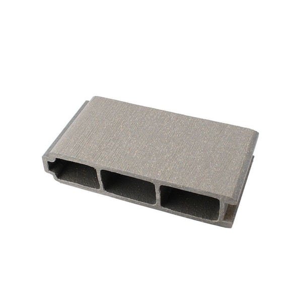 DuxxBak I Dekk 1 in. x 5.25 in. x 3 in. Driftwood Composite Deck