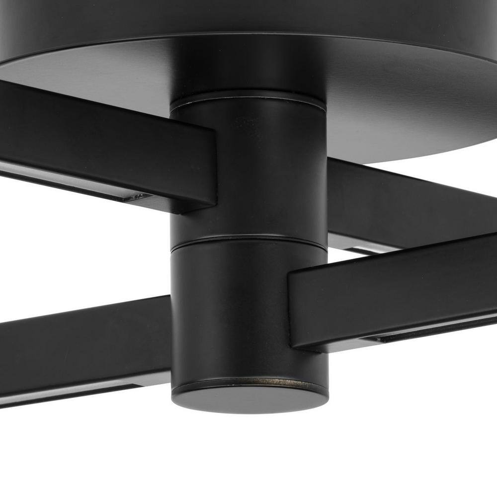 Pivot Matte Black 25" LED Flush Mount Ceiling Light