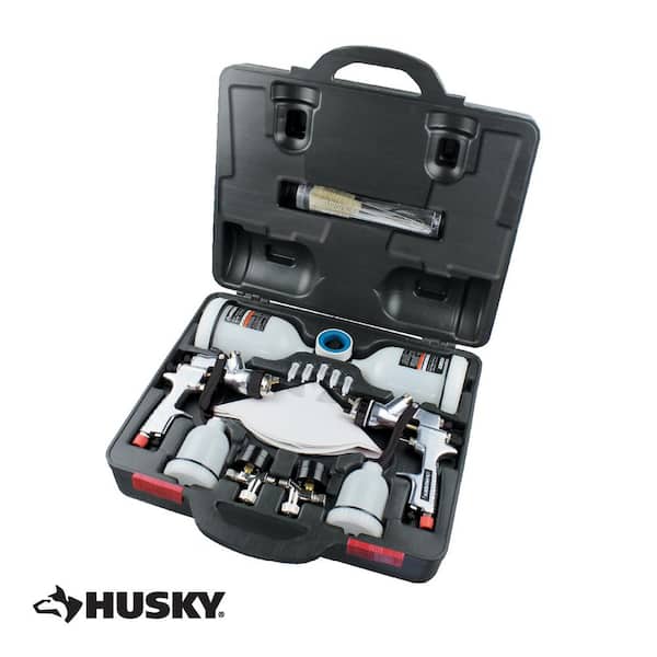 Husky HVLP and Standard Gravity Feed Spray Gun Kit HDK00600SG