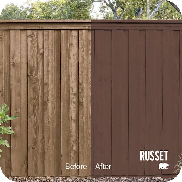 5 gal. #SC-117 Russet Solid Color House and Fence Exterior Wood Stain