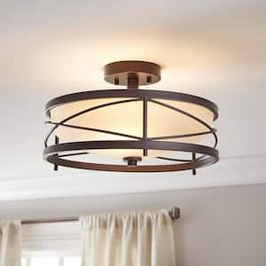 large circular pendant light