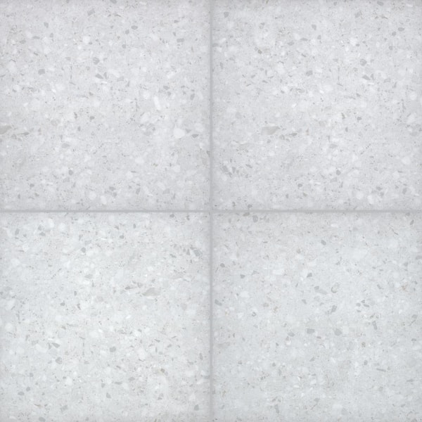 MSI Terrazo Glacier 24 in. x 24 in. Matte Porcelain Paver Floor Tile (2-Pieces/8 sq. ft./Case)