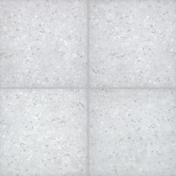 MSI Terrazo Glacier 2 cm. x 24 in. x 24 in. Matte Porcelain Paver Tile (224 sq. ft. /Pallet)