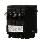 Triplex Two Outer 20 Amp Single-Pole and One Inner 20 Amp Double-Pole Circuit Breaker