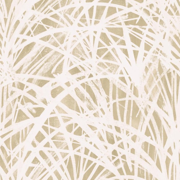Tempaper Grassroots Wheat Vinyl Peel and Stick Wallpaper Sample