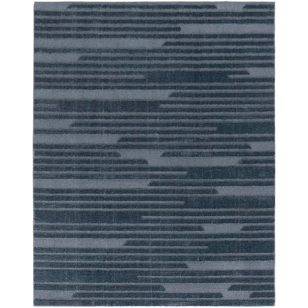 Vinings 8 ft. x 10 ft. Blue Area Rug