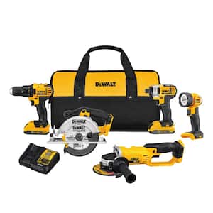 20V MAX Cordless 5 Tool Combo Kit with (2) 20V 2.0Ah Batteries and Charger