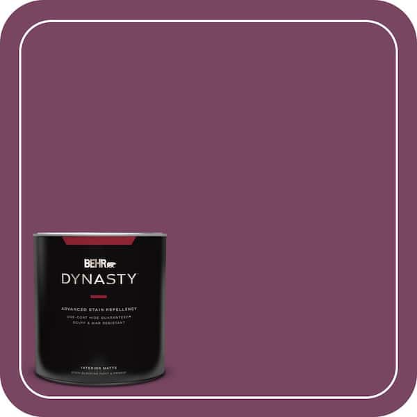 BEHR DYNASTY 1 qt. #690B-7 Plum Jam Matte Interior Stain-Blocking Paint and Primer