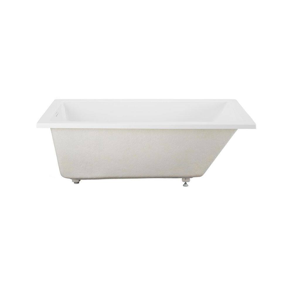 Voltaire 36 in. x 60 in. Rectangular Drop-in Soaking Bathtub in White with Reversible Drain, Integrated Overflow, Drain price history on PriceWatchPro