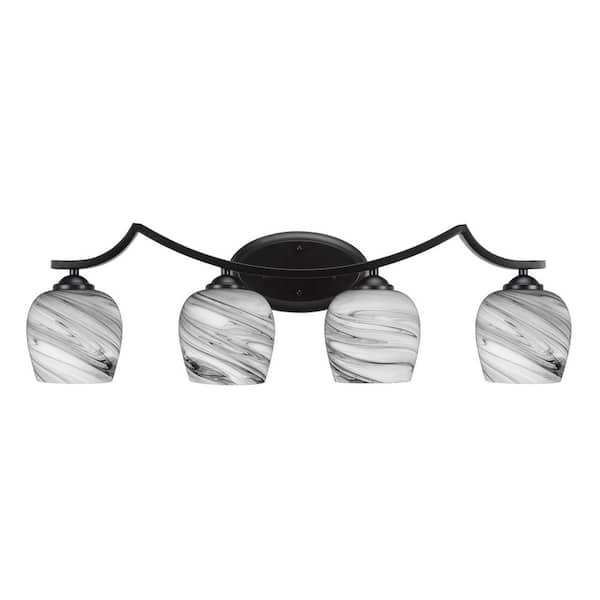 Unbranded Cleveland 8 in. 1-Light Matte Black Vanity Light