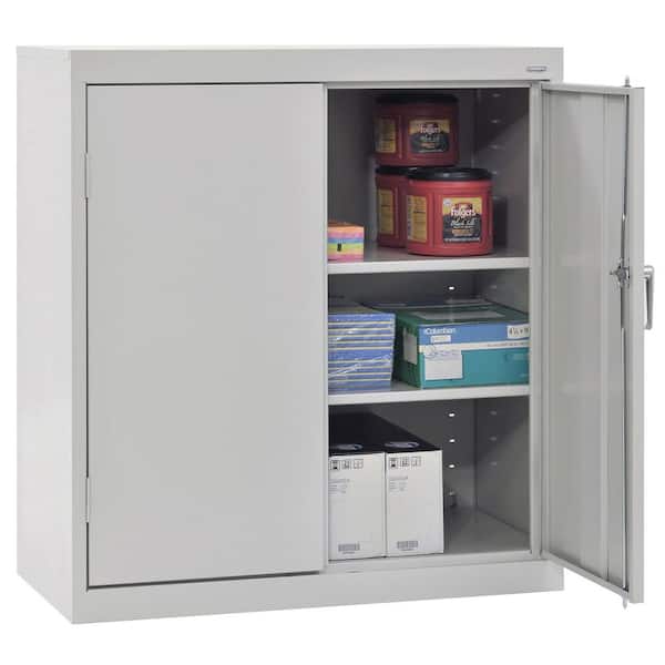 Classic Series Preassembled Counter Height Freestanding Storage Cabinet In Dove Gray (36 in. W x 36 in H x 24 in. D)