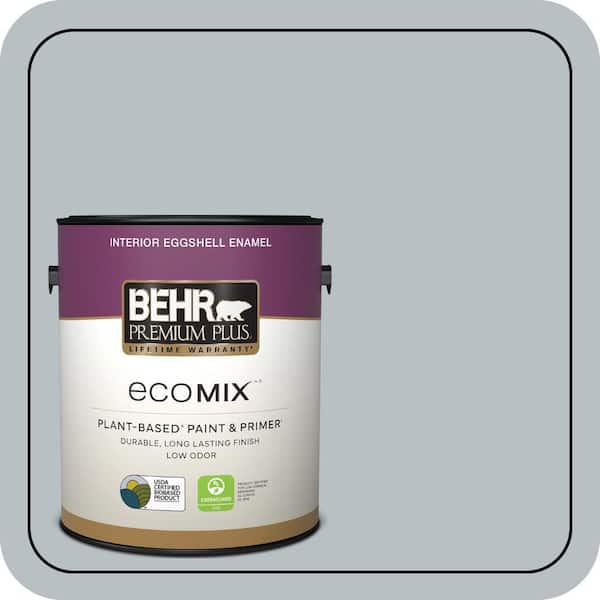 1 gal. #750E-3 Skyline Steel Eggshell Enamel EcoMix Plant-Based Interior Paint & Primer