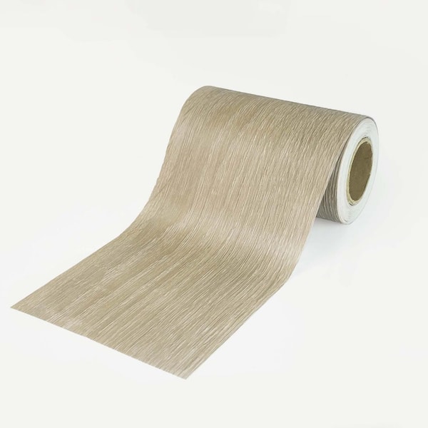 Vintage Light Brown Wood Grain Peel & Stick Wallpaper Border Self-Adhesive Vinyl Contact Paper for Bedroom, Accent Walls