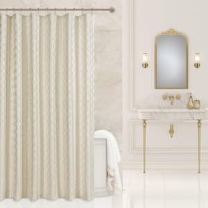La Grande Polyester Shower Curtain in Ivory
