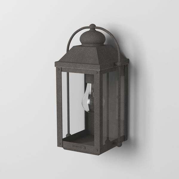 HINKLEY - Anchorage Small 1-Light Aged Zinc Outdoor Wall Light Sconce