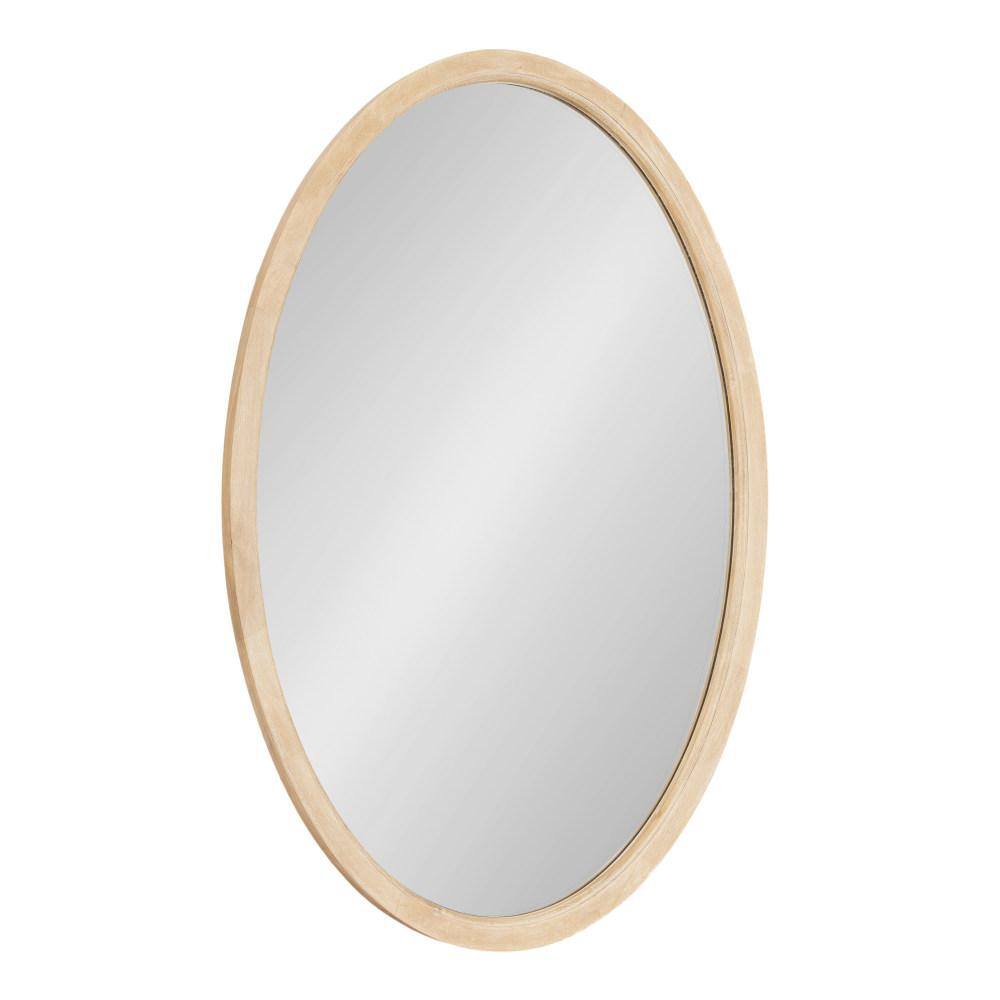 Hogan Natural Wood Oval Wall Mirror 24" x 36"