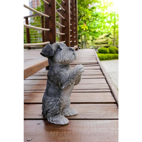 HI-LINE GIFT LTD. Schnauzer Puppy Praying Garden Statue 87703-J