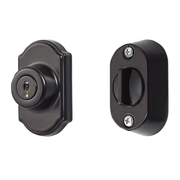 IDEAL SECURITY Keyed Deadbolt Painted in Black