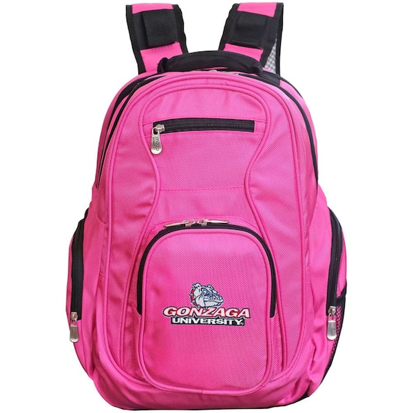 Denco NCAA Gonzaga University Bulldogs 19 in. Pink Backpack Laptop