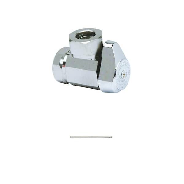 1/2 in. Angle Valve and 1/2 in. x 20 in. Braided Polymer Faucet Supply Line Combo