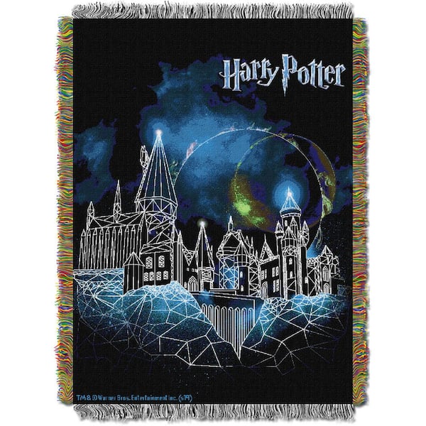 THE NORTHWEST GROUP Harry Potter, Castle Woven Tapestry Throw Blanket