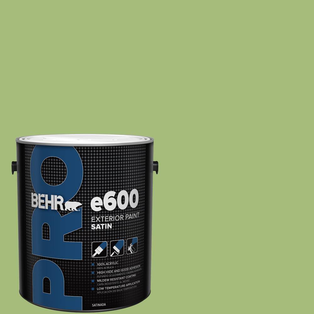 BEHR PRO 1 gal. P3705 Lazy Caterpillar Satin Exterior Paint PR64301