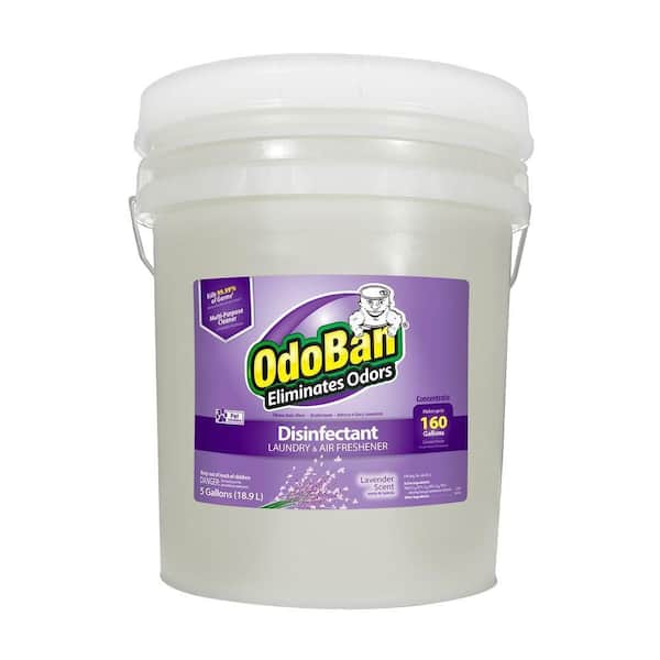 OdoBan 5 Gal. Lavender Disinfectant and Odor Eliminator, Fabric Freshener, Mold Control, Multi-Purpose Cleaner Concentrate