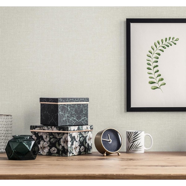 Chamomile Soft Linen Nonwoven Paper Non-Pasted Wallpaper Roll (Covers 57.5 sq. ft.)
