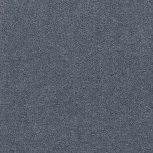 First Impressions - Denim - Blue Commercial 24 x 24 in. Peel and Stick Carpet Tile Square (60 sq. ft.)