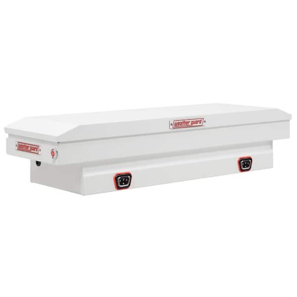 Weather Guard 62.5 in. White Steel Compact Crossover Truck Tool Box