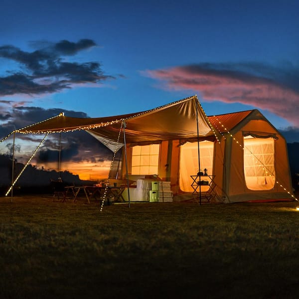 Inflatable Tent Large Glamping Tents HOMMOW 10 X 13 Inflatable