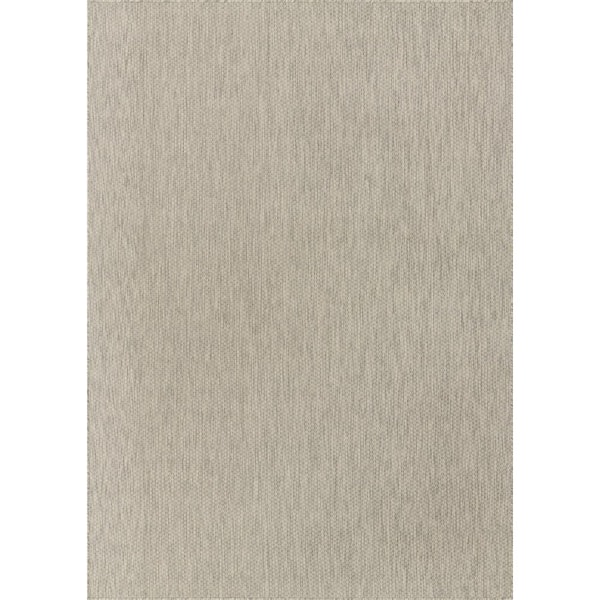 Unique Loom Outdoor Solid Light Gray 7' 0 x 10' 0 Area Rug