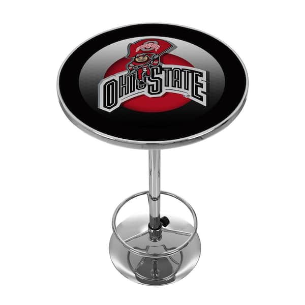Trademark Ohio State Rushing Brutus Chrome Pub/Bar Table
