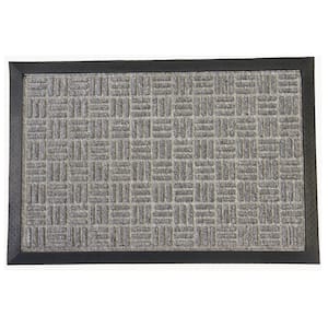 Wellington Carpet Doormat Gray 36 in. x 60 in. Rubber Carpet Mat